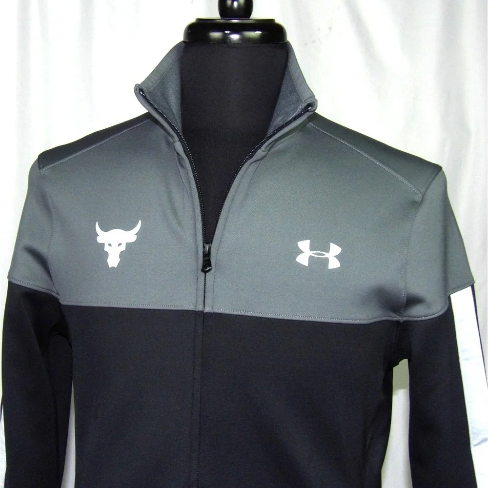 Under Armour Project Rock Zip-Up Athletic Track Jacket Men's Small